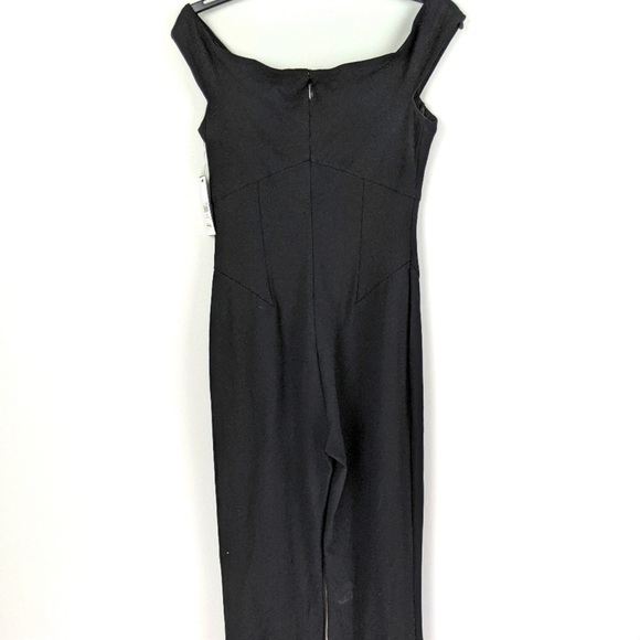 New Guess Jaziel Off shoulder Knit Stretch Jumpsuit M 6 - Picture 5 of 8